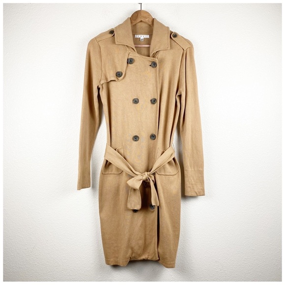 Cabi French Trench Sweater in Camel Size Medium - Picture 2 of 8